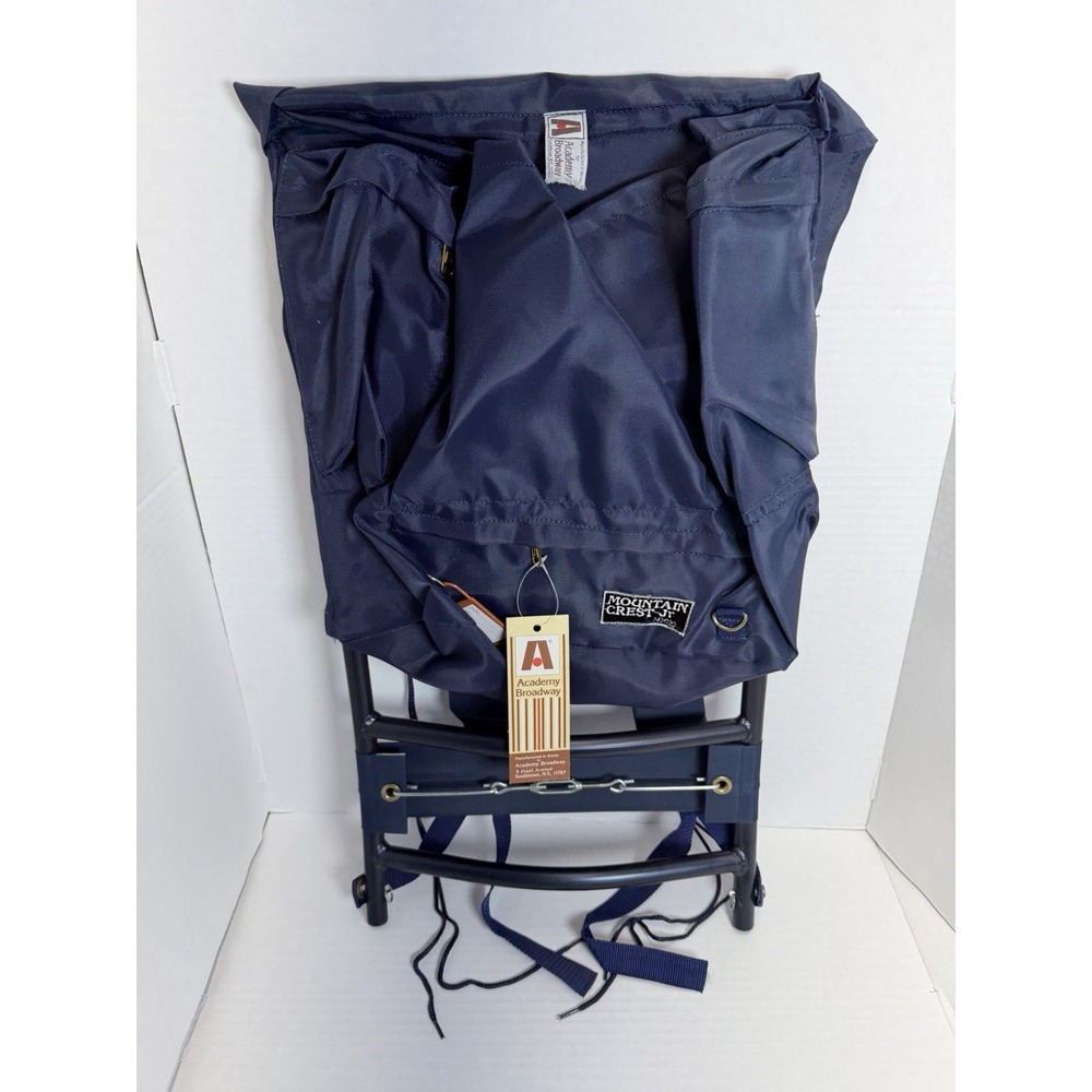 Vintage Academy Broadway Mountain Crest Jr #1730 Blue External Hiking Backpack